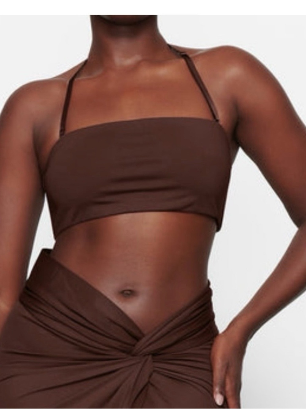 SKIMS RECYCLED SWIM BANDEAU BIKINI TOP
